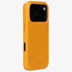 Yellow phone case with 'alto' branding on a white background