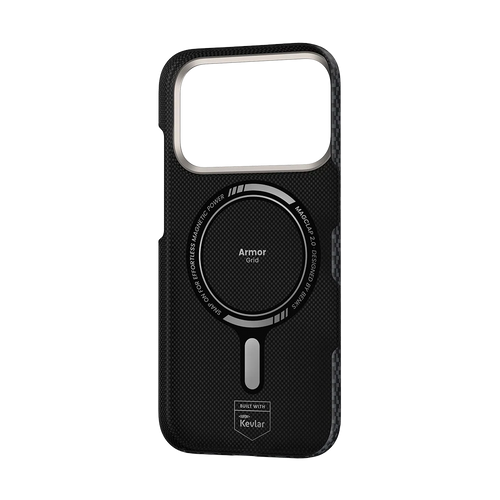 Benks ArmorGrid Air Obsidian Black Case built with Kevlar® for iPhone 18 Pro