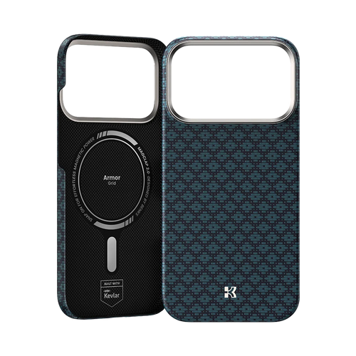Benks ArmorGrid Air Beyond Blue Case built with Kevlar® for iPhone 18 Pro