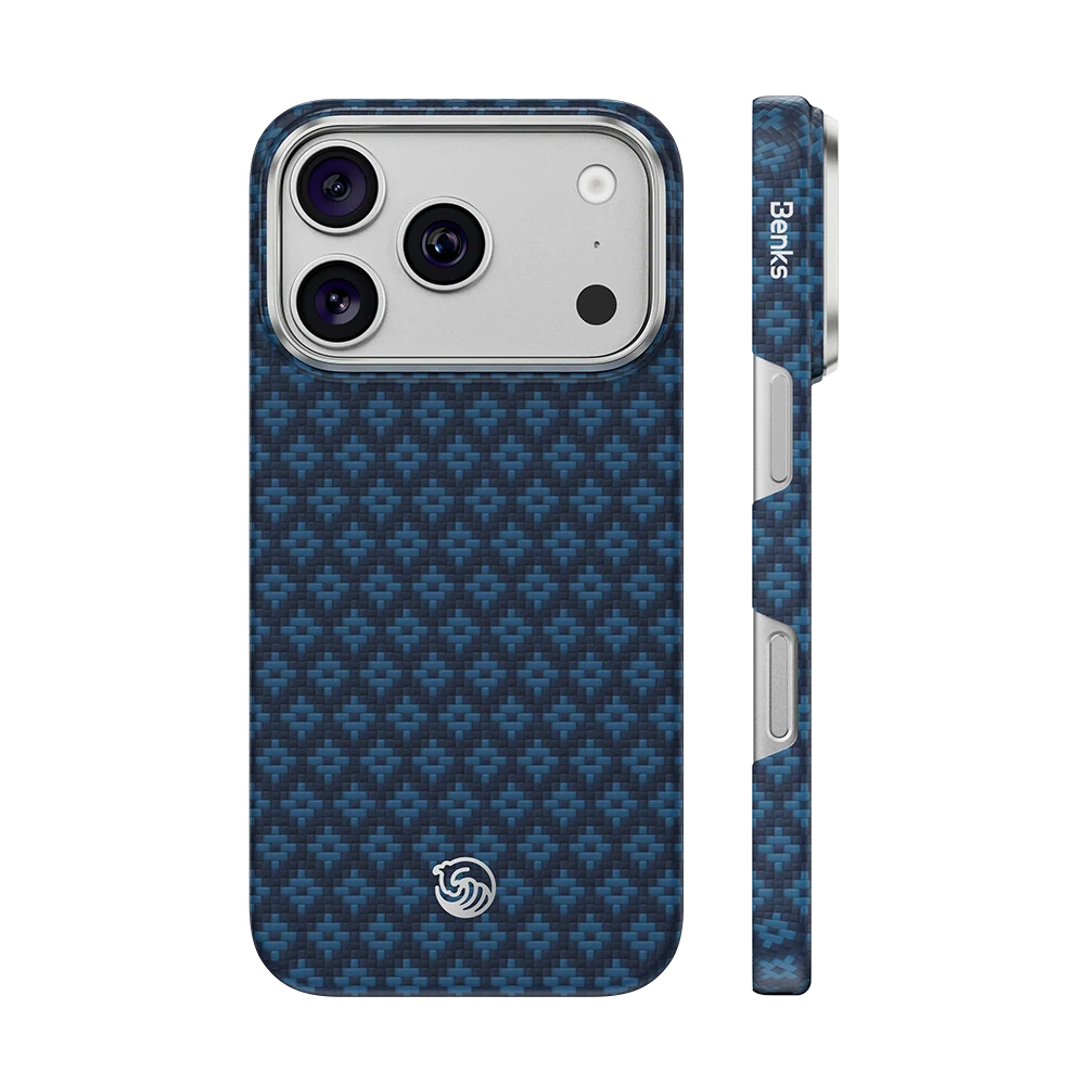 Benks ArmorGrid Air Beyond Blue Case built with Kevlar® for iPhone 18 Pro Max
