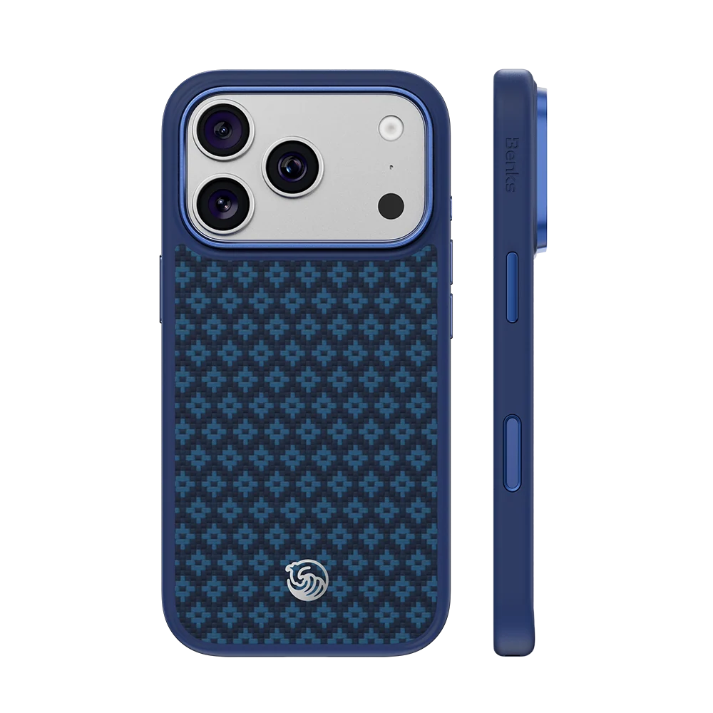 Benks ArmorGrid Pro Beyond Blue Case built with Kevlar® for iPhone 18 Pro