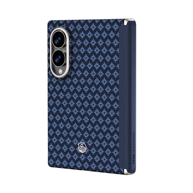 Benks ArmorGrid Air Case built with Kevlar® for Samsung Galaxy Z Fold 8 [Grand Combo] - Azure Blue