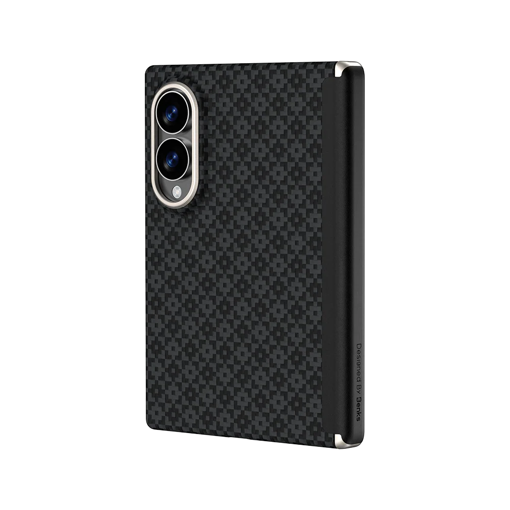 Benks ArmorGrid Air Case built with Kevlar® for Samsung Galaxy Z Fold 8 [Grand Combo] - Obsidian Black