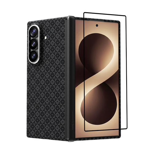 Benks ArmorGrid Air Case built with Kevlar® for Samsung Galaxy Z Fold 8 Ultra [Grand Combo] - Obsidian Black