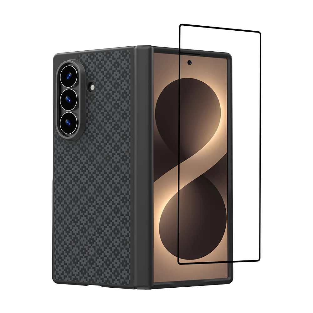 Benks ArmorGrid Pro Kevlar® Case for Samsung Galaxy Z Fold 8 Ultra [Grand Combo] - Obsidian Black