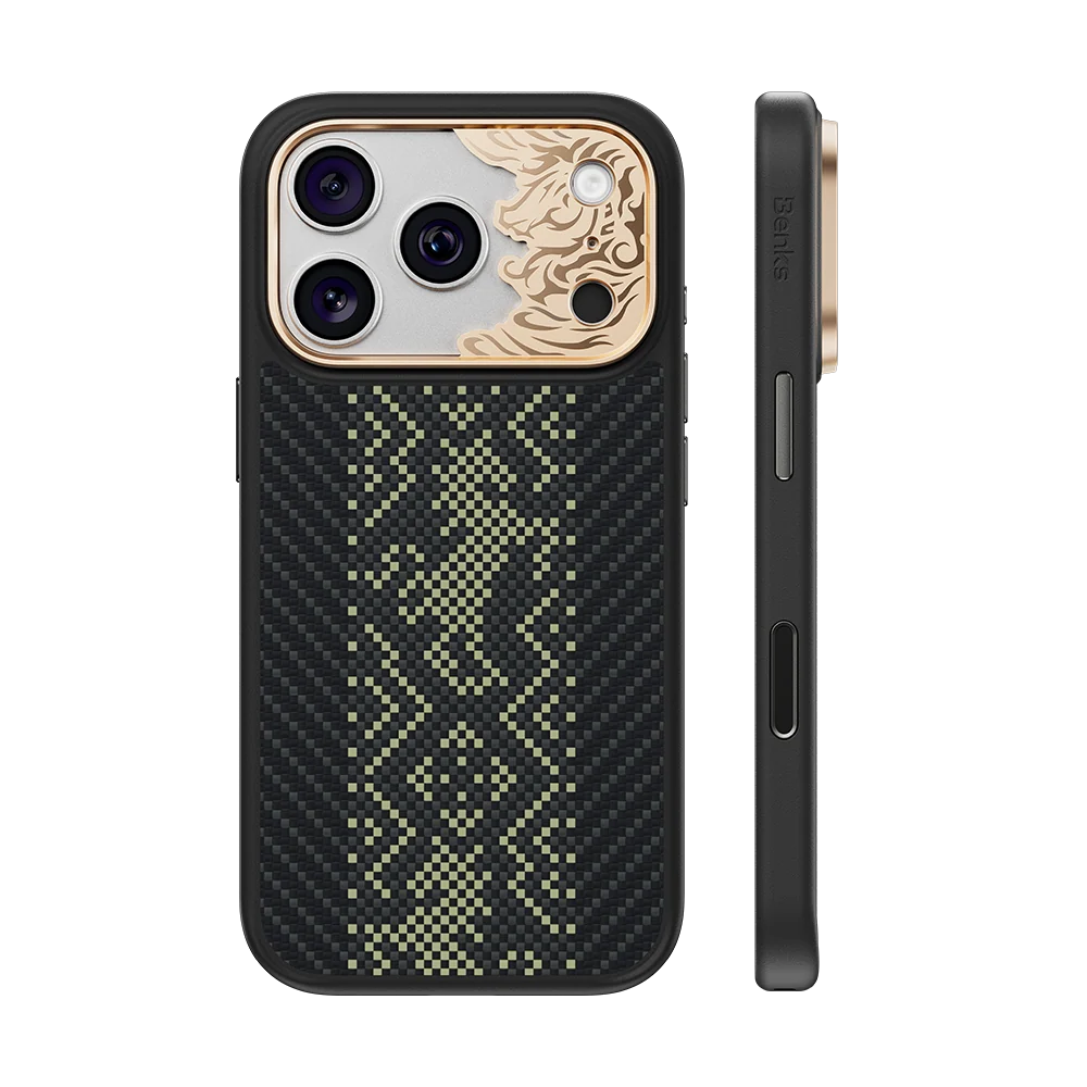Benks Knight Pro Black Case built with Kevlar® for iPhone 18 Pro