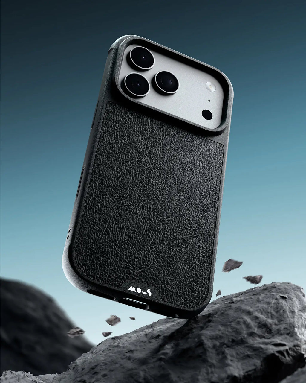 Mous Limitless Black Leather Case for iPhone 18 Pro