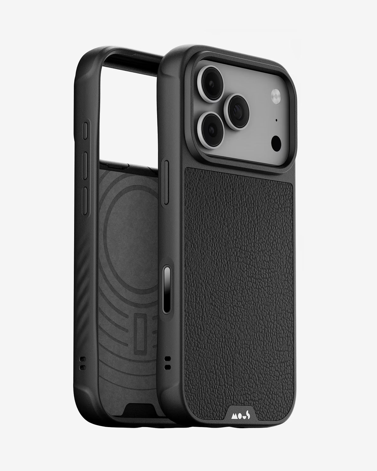 Mous Limitless Black Leather Case for iPhone 18 Pro